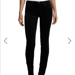 AG Velvet Skinny Jeans